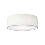 D'Lite Luce da soffitto Lunelle 30cm Tessuto Bianca | Adatto per 2x E27 