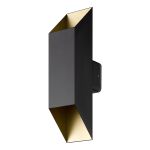 D'Lite Luce Da Parete Nura Aluminium Nero Up & Down 7W 250lm - 830 Luce Calda -  | IP44