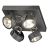SLV Kalu Quadruple Parete e Luce da soffitto Aluminium Nero Piazza 60W 4000lm - 830 Luce Calda -  | Dimmerabile 