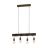 Eglo Luce Pendente Townshend 4 Acciaio Marrone | IP20 - Adatto per 4x E27 