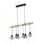 Eglo Luce Pendente Townshend 5 Acciaio Legna Nero | IP20 - Adatto per 6x E27 