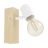 Eglo Luce Da Parete Townshend 3 Legna Acciaio Bianca | IP20 - Adatto per 1x E27