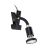 Eglo Clamp Parrini 1 Acciaio Nero 4.5W 345lm - 830 Luce Calda -  | IP20 - Incl. 1x GU10