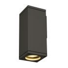 SLV Theo Luce Da Parete Aluminium Grigio Piazza | Esterni - IP44 - Adatto per 1x GU10 