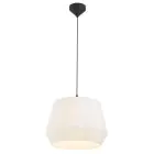 Nordlux Dicte 40 Luce Pendente Tessuto Bianca | Adatto per 1x E27