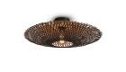 Good&Mojo Luce da soffitto Kalimantan Bambù Nero M| Adatto per 1x E27 